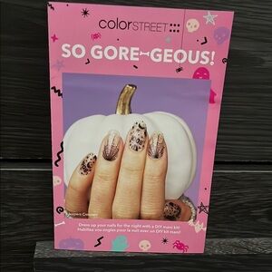 Color Street So Gore-geous Nail Strips - Pink and Black